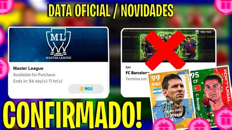 Atualiza O Novidades Efootball Mobile Master League Youtube