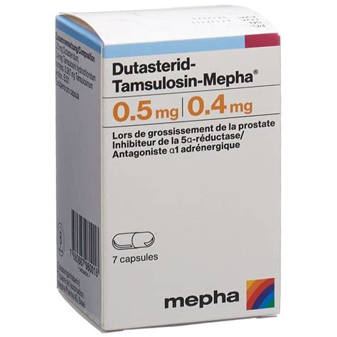 DUTASTERIDE TAMSULOSINE Tamsulosin Mepha Kaps 0 5 0 4 Mg Ds 7 Stk