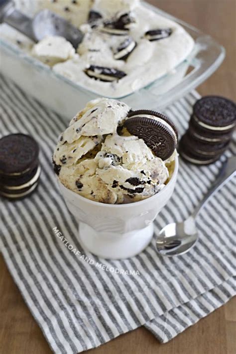 Easy Oreo Ice Cream Recipe 3 Ingredients Meatloaf And Melodrama