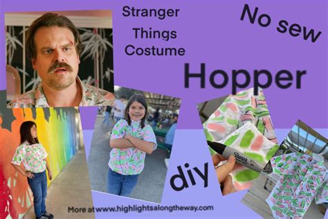 Hopper Stranger Things Halloween Costume NO SEW DIY