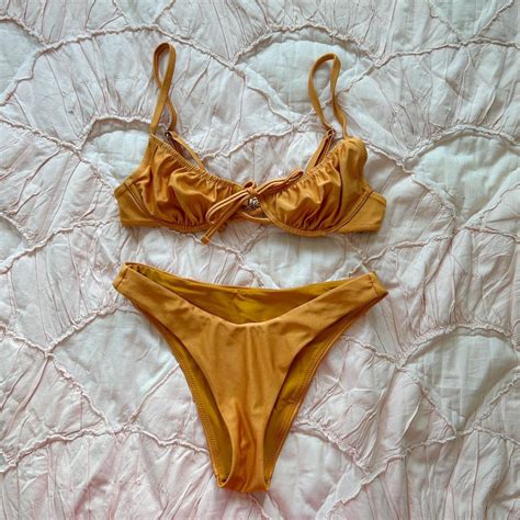 Minkpink Golden Days Underwire Bikini Top And Depop