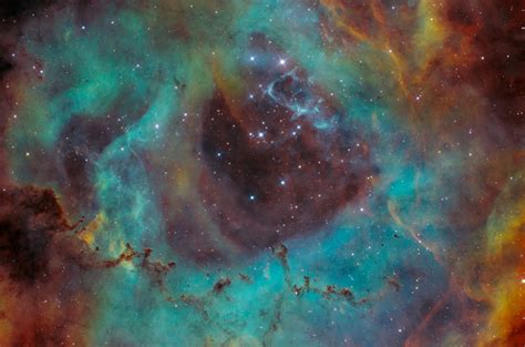 Astrofotografia Sulla Nebulosa Rosetta In Hubble Palette Luca Fornaciari