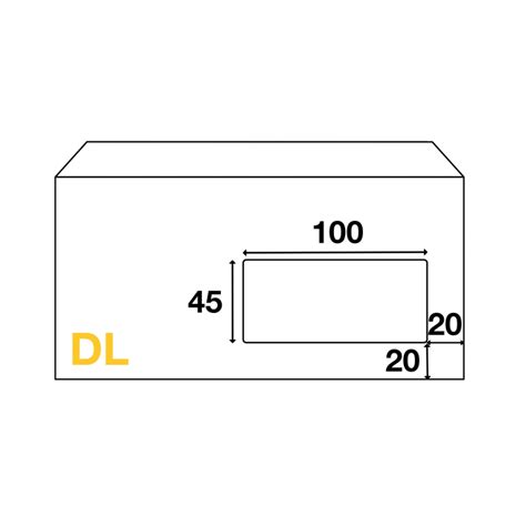 Enveloppes DL 110x220 mm avec fenêtre