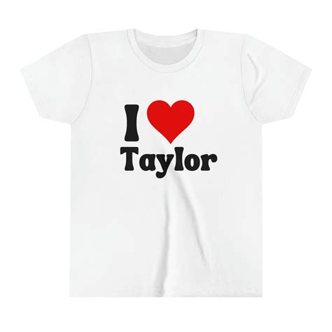 I Love Taylor Kids T Shirt Taylor Swift Kids Shirt Swiftie Kids Shirt