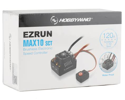 Hobbywing EZRun MAX10 SCT 120A Waterproof Sensorless Brushless ESC