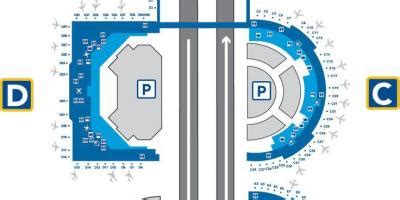 DFW terminal e map - DFW airport terminal e map (Texas - USA)