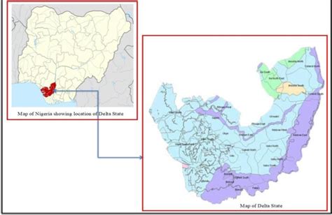 Map of Nigeria showing Delta State | Download Scientific Diagram