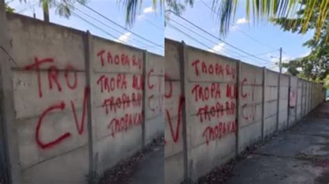 VÍdeo Polícia Descobre Responsável Por Pichações De Facção Em Stella