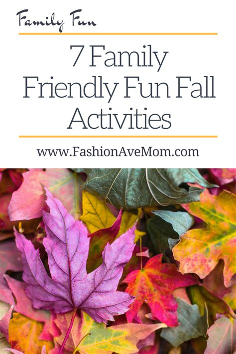 Family Friendly Fun Fall Activities - FashionAveMom