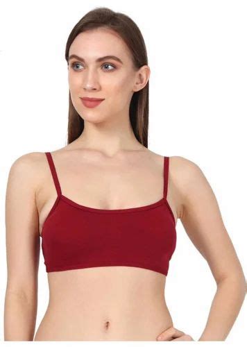 Plain Sports Maroon Ladies Cotton Sport Bra At Rs 45piece In New Delhi Id 2852590270897