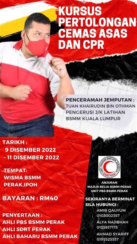 Kursus Pertolongan Cemas Asas Malaysian Red Crescent Society Community