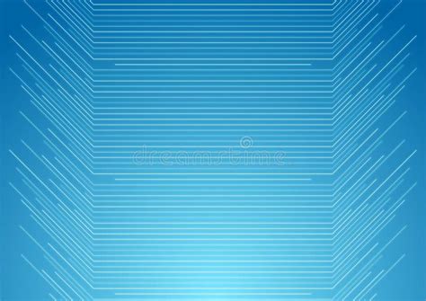 Blue Minimal Tech Wavy Lines Abstract Futuristic Background Stock