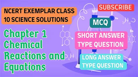 Ncert Exemplar Solutions Class 10 Science Chapter 1 Chemical Reactions And Equations Boardexam