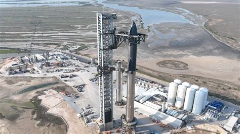 SpaceX Stacks Starship To Gear Up For Launch Rehearsal