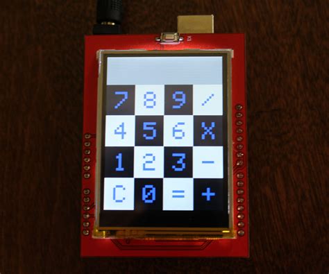 Arduino Touchscreen Calculator 7 Steps Instructables