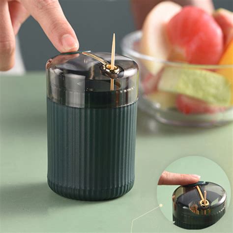 SILNOV Tempat Tusuk Gigi Otomatis Pop Up Automatic Toothpick Dispenser