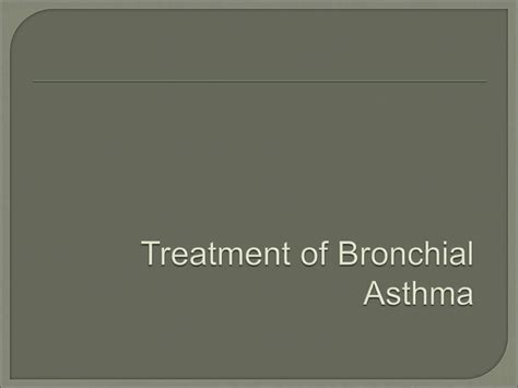 Presentation On Treatment Of Bronchial Asthma Jindal Chest Clinic Ppt Free Download