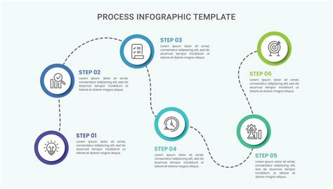 cronograma proceso infografía modelo para negocio presentación con