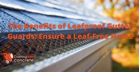 The Benefits Of Leafproof Gutter Guards Ensure A Leaf Free Home