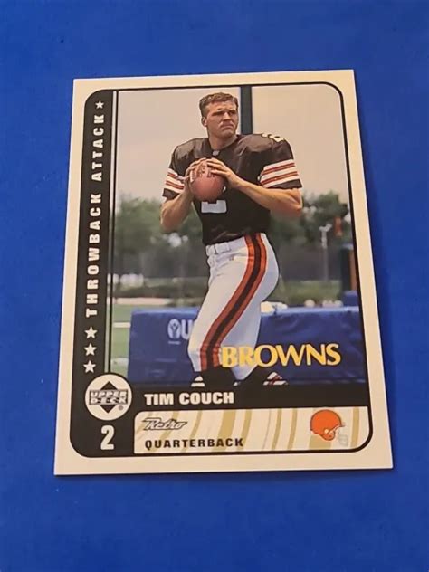 1999 TIM COUCH ROOKIE RC pont supérieur rétro T5 Throwback EUR