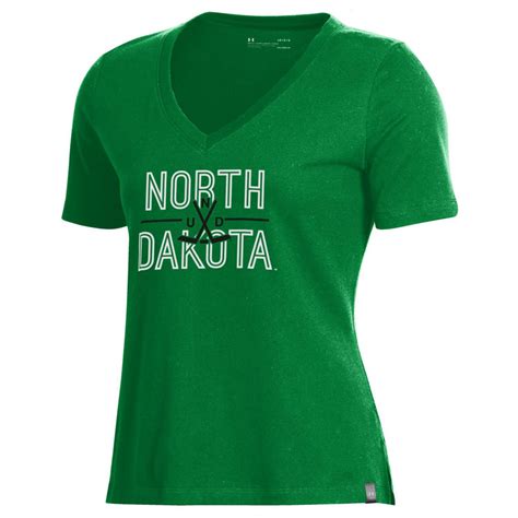 Ua Stacker Women S V Neck Tee Sioux Shop At Ralph Engelstad Arena