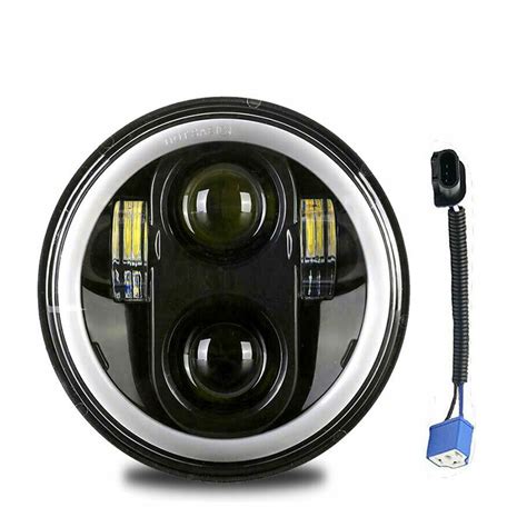 REFLEKTOR LAMPA PRZÓD MOTOCYKLOWA H4 LED 5 75in 546246 za 54 zł z