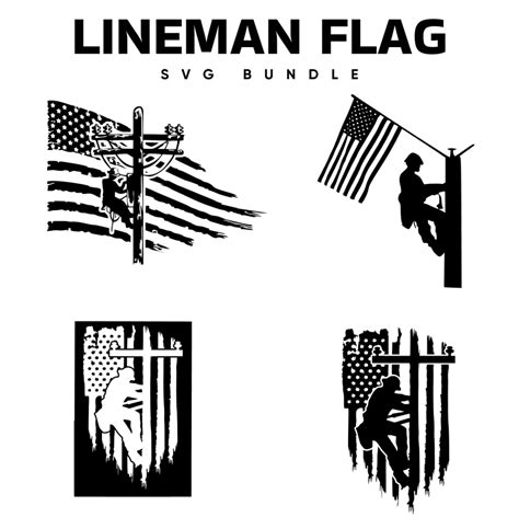 Lineman Flag Svg Designs Masterbundles