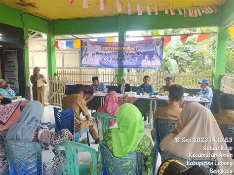 Pemdes Sukau Rajo Lakukan Musrenbangdes Dalam Penyusunan Rkpdes Tahun