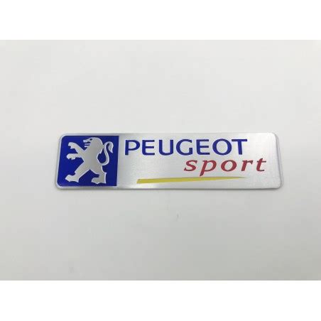 Placa Aluminio Peugeot Sport