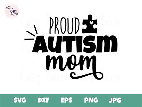 Autism Mom Svg Instant Digital Download Cricut Cut File Etsy