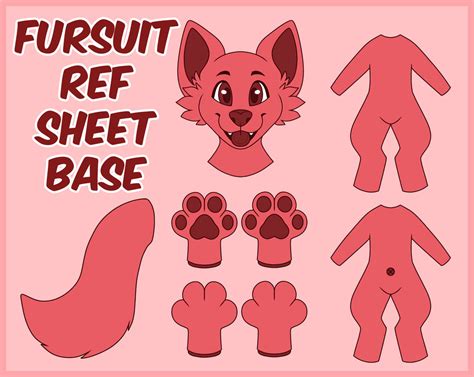 Fursuit Ref Sheet Base For Sale By Shaydestuck On Deviantart