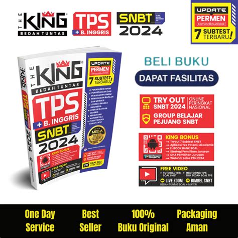 Jual Siap Kirim The King Bedah Tuntas Soal Dan Materi Tps Snbt