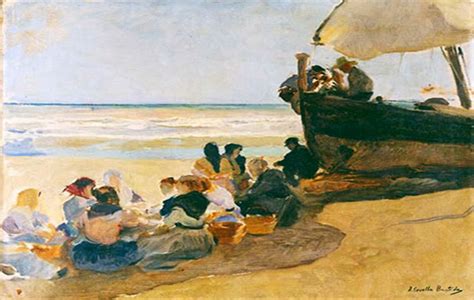 Caleta De Cara Al Mar Pintura Marina Sorolla