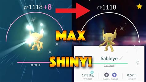 Max Shiny Sableye Pokemon Go Youtube