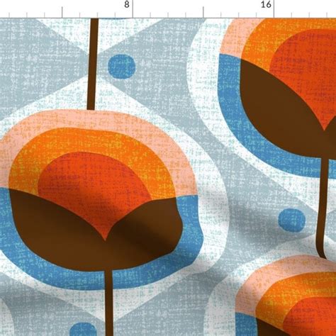 Mid Century Fabric Etsy