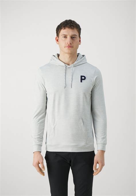 Puma Golf Cloudspun Patch Hoodie Jersey Con Capucha Ash Gray