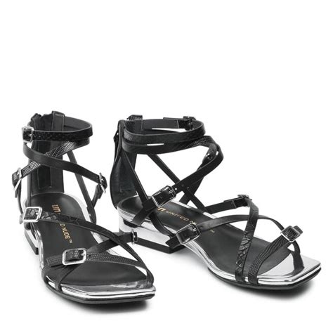 United Nude Strappy Lo Black Obuvki Bg