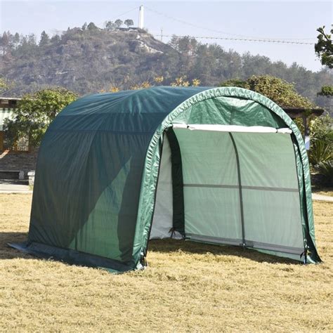 10x10ft Canopy Carport Tent Car Shed Outdoor Storage Cover Heavy Duty ...