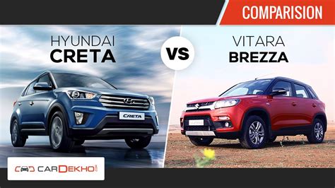 Hyundai Creta Vs Maruti Suzuki Vitara Brezza Comparison Review Youtube