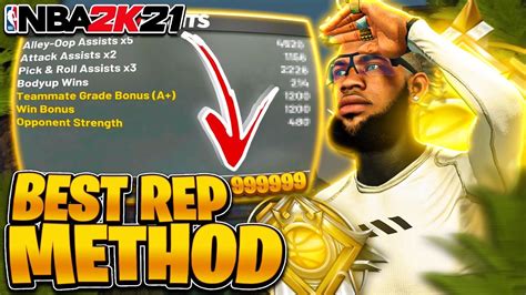 Nba K Fastest Way To Rep Up Best Rep Method On Nba K Hit Legend