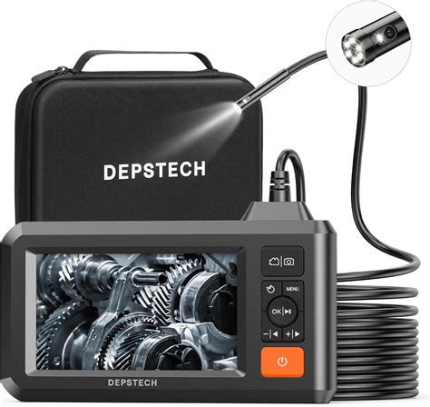 DEPSTECH Endoscope 1080P HD Double Objectif Caméra Endoscopique Sonde 7