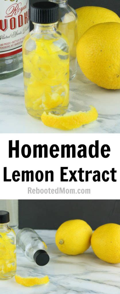 Homemade Lemon Extract