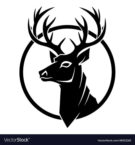 Deer Silhouettes Royalty Free Vector Image Vectorstock