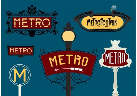 Paris Metro Free Vector - Download Free Vector Art, Stock Graphics & Images