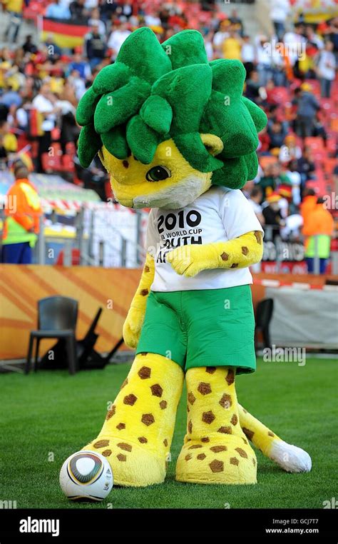 World cup mascot zakumi during half time hi-res stock photography and ...