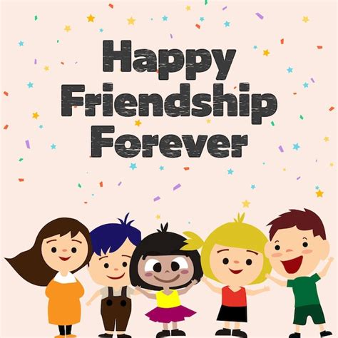 Premium Vector Happy Friendship Day Greeting Card Design Friendship