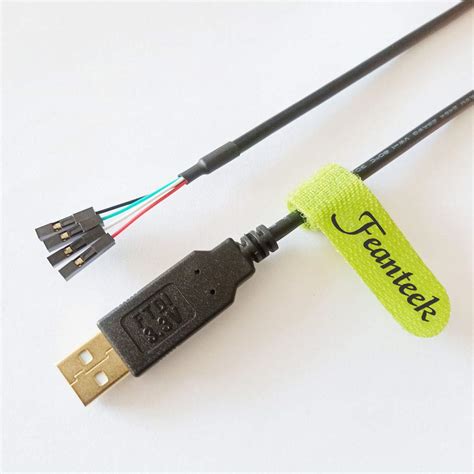 Feanteek USB To TTL Cable Adapter Uart USB Converter FTDI USB Serial