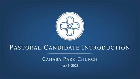 Meet Our Pastoral Candidate Rev Claude Mcroberts Youtube