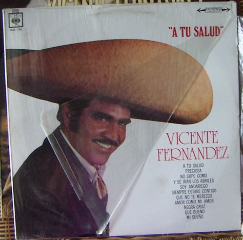 Bolero Vicente Fernandez A Tu Salud Lp 12´ Hwo Us 1440 En