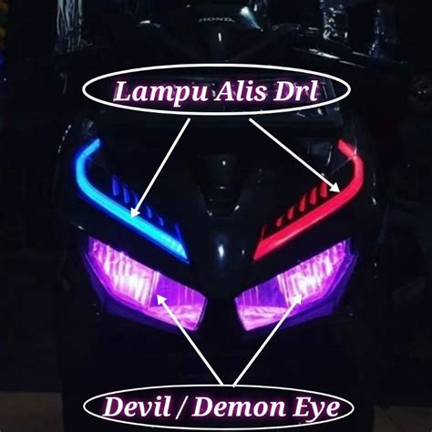 Jual LAMPU LED DEMON EYE DEVIL EYE 12V 9 TITIK GRADE A SUDAH PAKAI